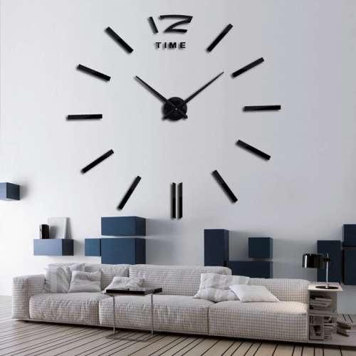 Modern large 3D DIY clock #1 FREE SHIPPING!!!!!