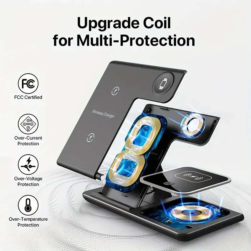 3 In 1 Fast Wireless Charging Station