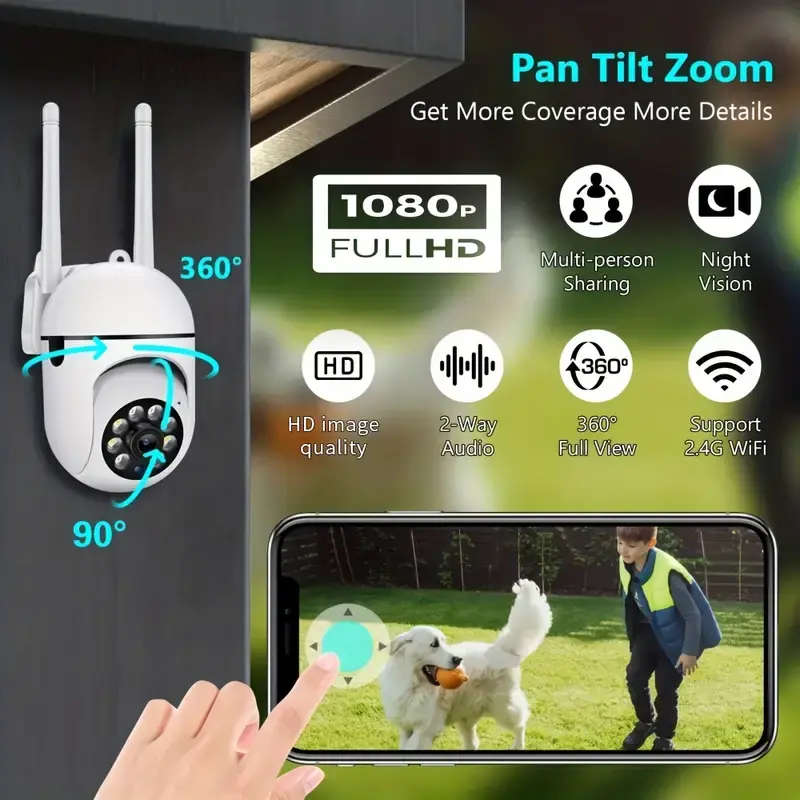 2x Color Night Vision Wireless  Camera 1080p HD