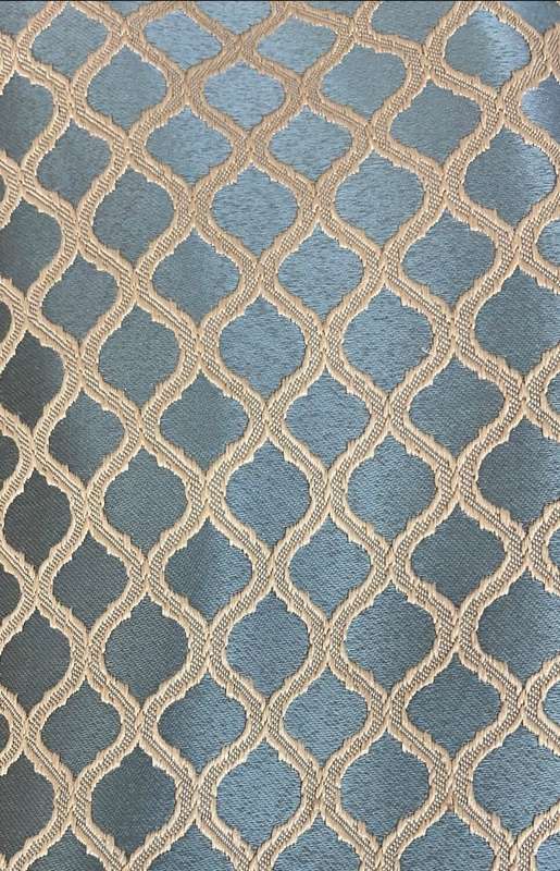 3m Diamond Curtain Set with Plain Lace