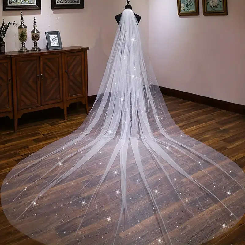 1pc Bridal Veil, Single Layer Wedding Veil