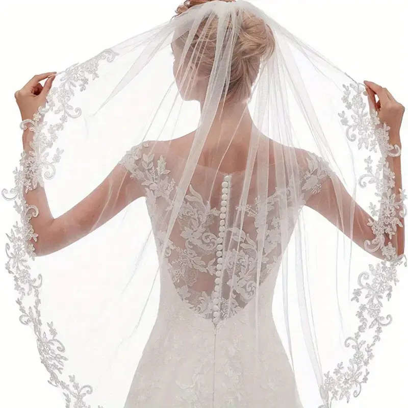 1pc Romantic Short Bridal Veil