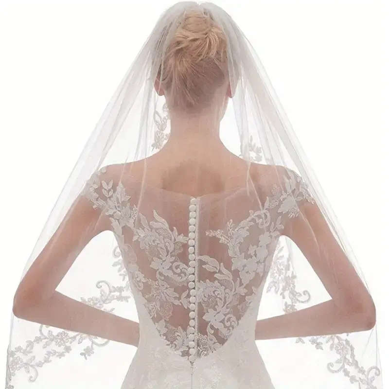 1pc Romantic Short Bridal Veil