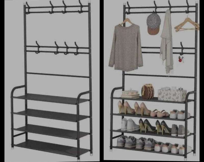 Shoe And Coat Rack Organizer