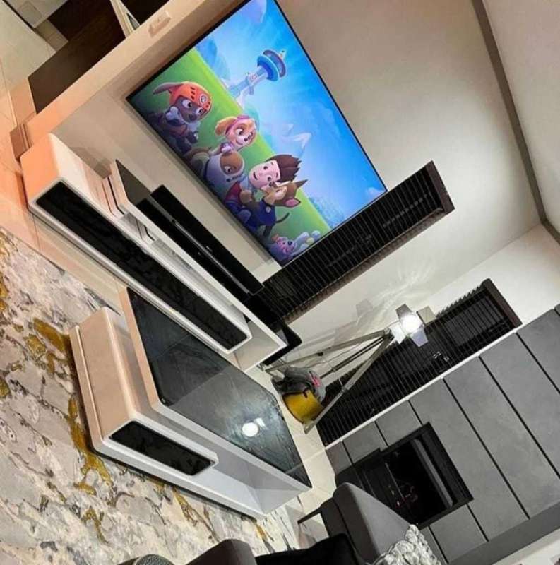 Black and White Amber Combo (TV Stand and Coffee Table)