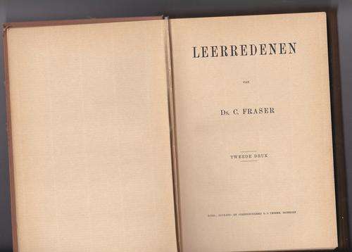 LEERREDEN van Ds. C. Fraser (2de druk)