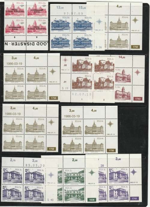 A small collection control blocks of the 4th Definitive series (Ex Dealer Stock)