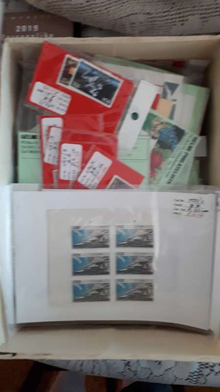 Dealer stock of 125 packets (few used) stamps and part sheets and sets of RSA stamps (CV R700++)