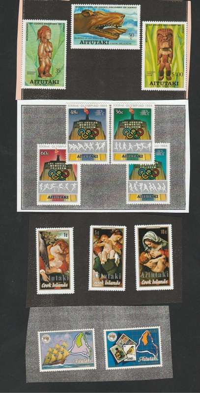 Small collection MH stamp sets of AITUTAKI (See scan)