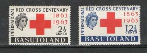 MNH Red Cross Centenary of BASUTOLAND