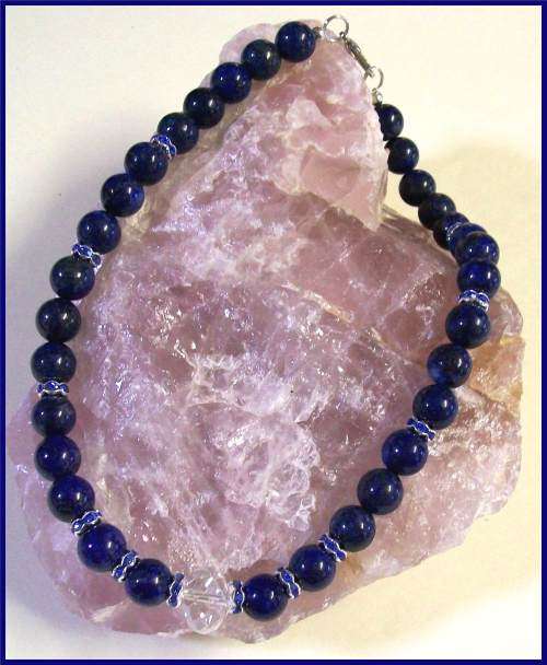 Lapis Lazuli Natural Stone Necklace.