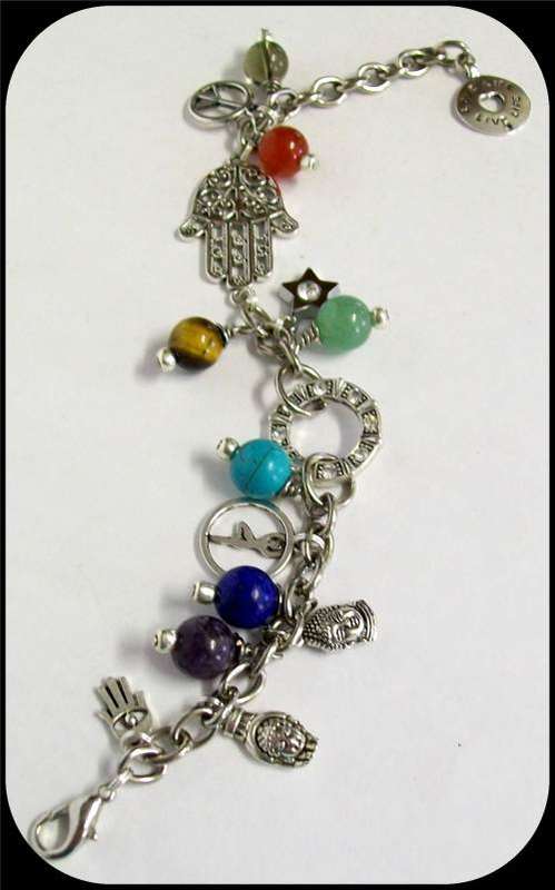Chakra Yoga Charm Bracelet