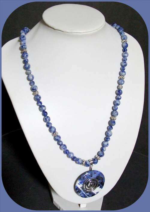 Sodalite Necklace - Throat and Third Eye Chakra