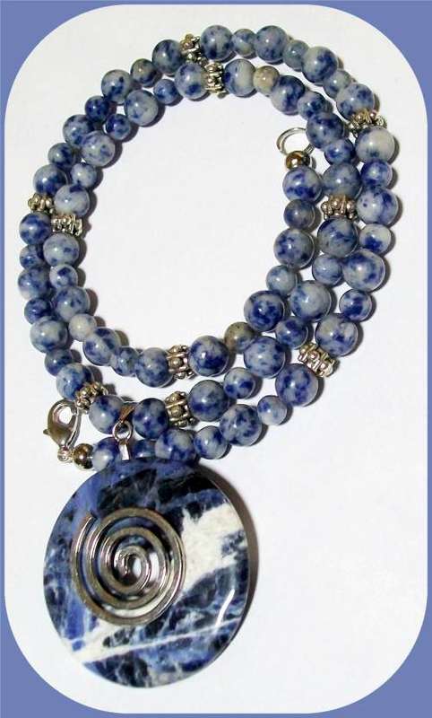 Sodalite Necklace - Throat and Third Eye Chakra
