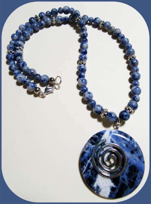 Sodalite Necklace - Throat and Third Eye Chakra