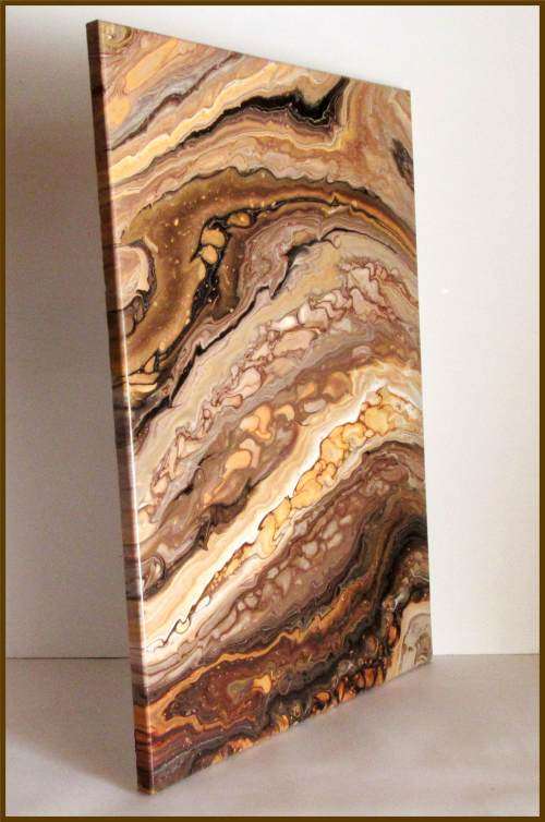 Acrylic Pour Painting  -   Deschutes Jasper Geode