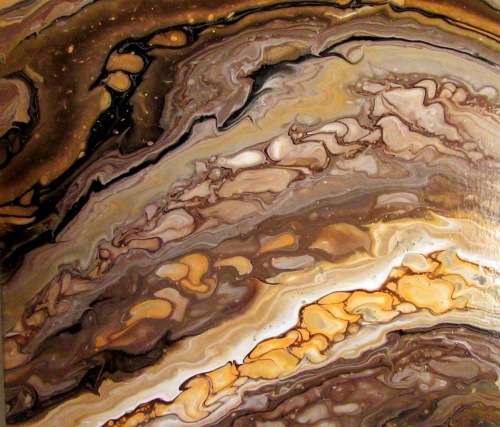 Acrylic Pour Painting  -   Deschutes Jasper Geode