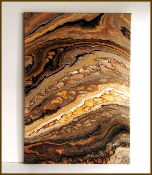 Acrylic Pour Painting  -   Deschutes Jasper Geode