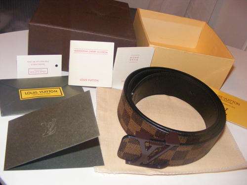 Aunth Louis Vuitton Initiales Damier Ebene Belt