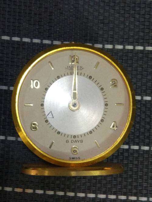 Jaeger Le coultre 8 days clock with alarm