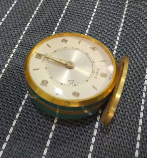 Jaeger Le coultre 8 days clock with alarm