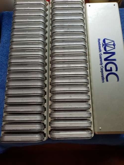 40 X 2008 NELSON MANDELA R5 -10XAU58 15XMS62 5XMS64 5X  MS65 5XMS66- BID IS PER COIN TO TAKE ALL