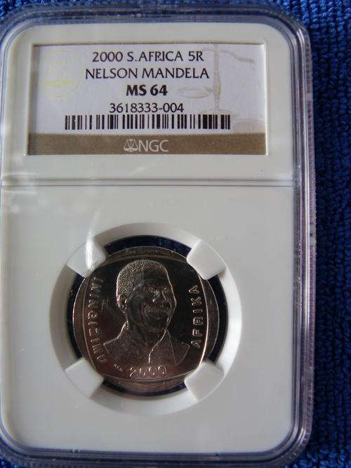 2000 SMILING MANDELA NGC MS 64 SUPER SCARCE!!