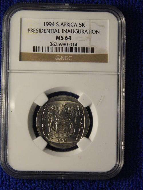 1994 PRESIDENTIAL INAUGURATION. NGC GRADED MS64.GETTING SCARCE!