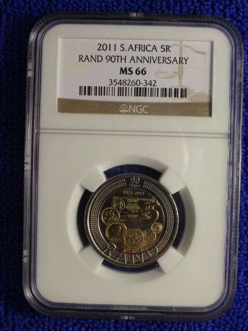 2011 90TH ANNIVERSARY R5 NGC GRADED MS 66