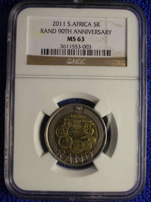 2011 90TH ANNIVERSARY R5 NGC GRADED MS 63