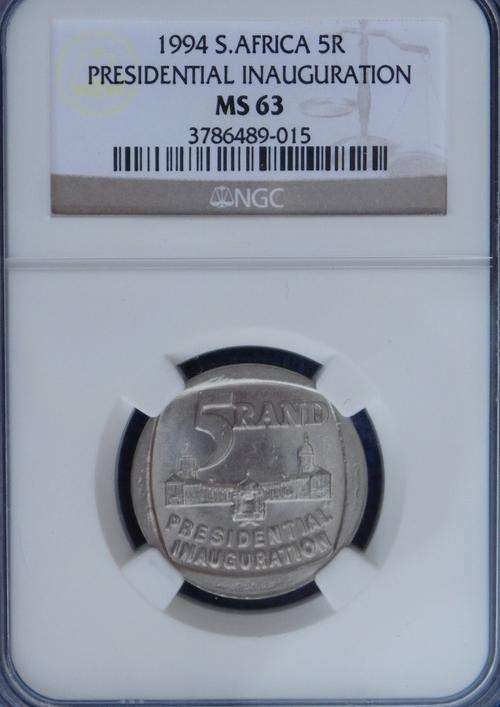 1994 PRESIDENTIAL INAUGURATION BUILDING IN FRONT NGC GRADED MS 63.GETTING SCARCE!