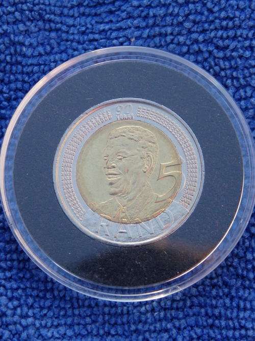 2008 NELSON MANDELA 90TH BIRTHDAY UNCIRCULATED COINS IN CAPSULES