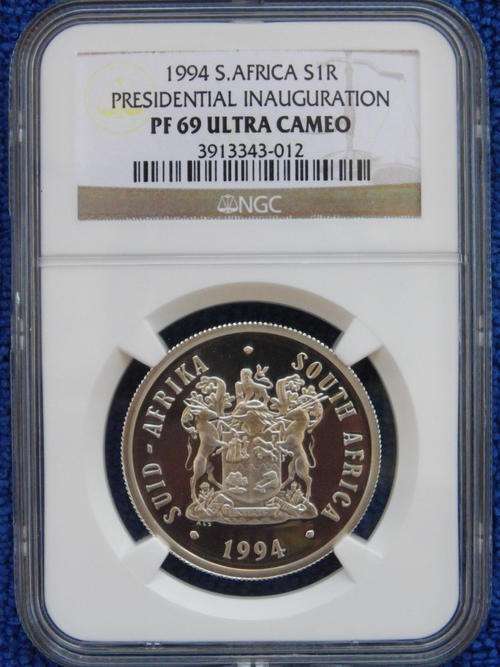 1994 PRESIDENTIAL INAUGURATION SILVER R1. NGC PF69 ULTRA CAMEO**.