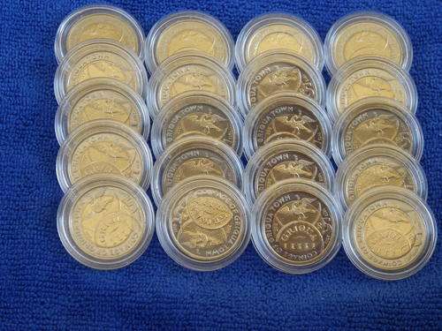 NEW RELEASE! UNCIRCULATED SARB GRIQUA TOWN CELEBRATION R5 COINS IN CAPSULES FROM SEALED BAG