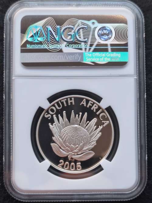 2005 SILVER R1 -ALBERT LUTHULI- NGC GRADED PF69 ULTRA CAMEO
