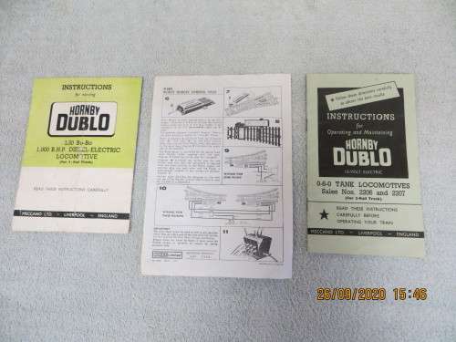 Hornby Dublo/Rovex Assorted Pamphlets x 9