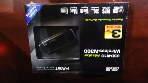 ASUS Wireless-N300 USB WIFI Adapter WLAN ADAPTER Wireless-N300 USB Adapter - 802.11b/g/n, USB 2.0