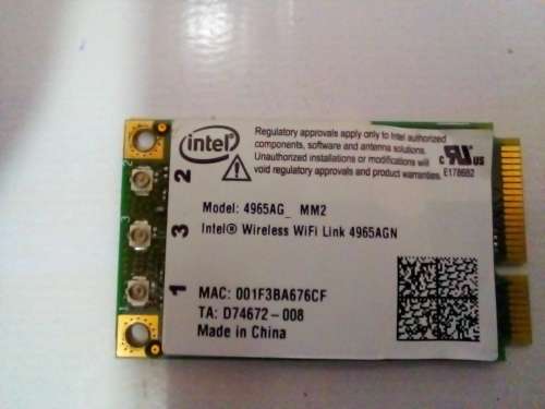 HP Compaq 441082-002 Intel Wireless WiFi Link 4965ag 802.11 A/b/g Mini PCIe Card