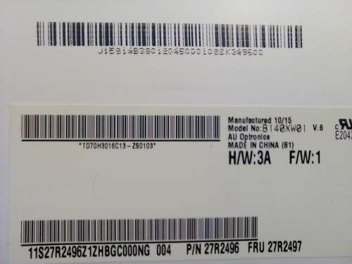 B140XW01 V.8 and V.9 Replacement LAPTOP LCD SCREEN 14.0` WXGA HD LED (or compatible model)