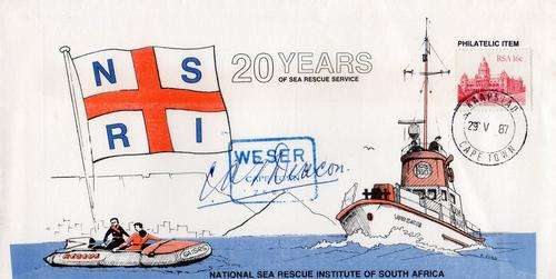 National Sea Rescue Institute of South Africa 20 Years Service Signed