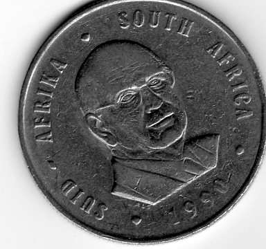 1990 R1 Coin - P.W. Botha