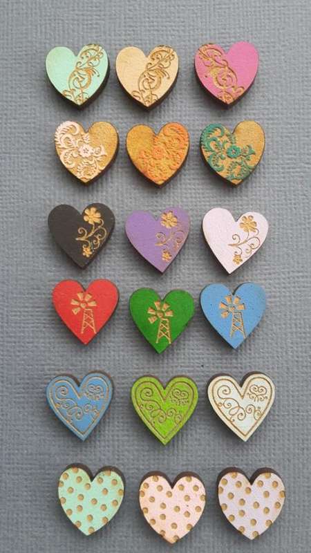 Laser cut handmade earrings studs 10pcs
