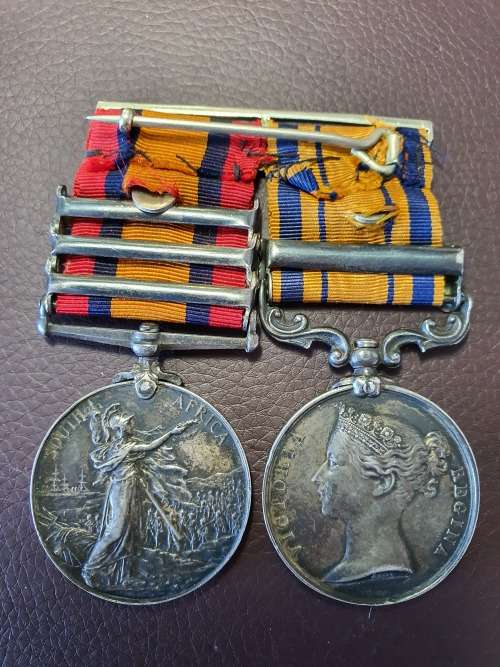 South Africa Medal - 1879 (Zulu War Medal) and QSA