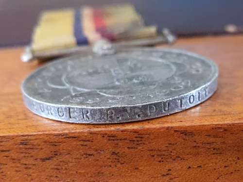 ABO (Anglo Boere Oorlog 1899 - 1902) Medal - Burger PW du Toit - Boshof Commando