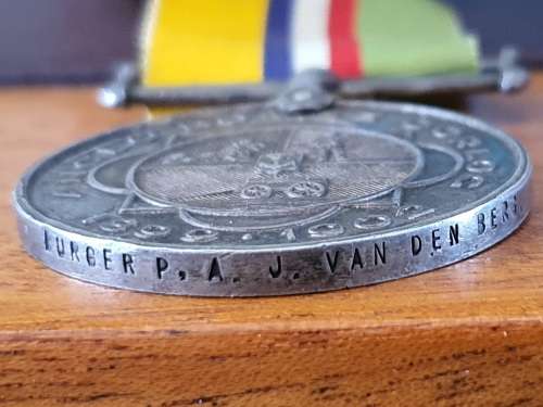 Anglo Boer War (ABO) Medal - Burger PAJ Van den Berg - Bloemhof Kommando