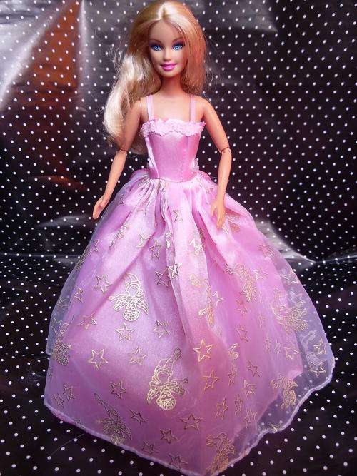 Barbie Fashion House, Lovely Pink Evening Dress / Gown