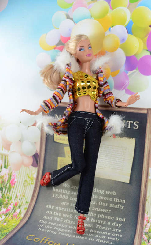 Barbie Fashion House -  Clothes, Handmade,  3pcs Pants Set