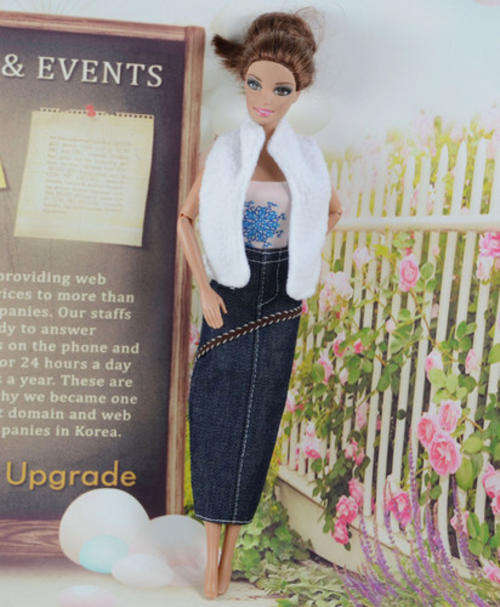 Barbie Fashion House -  Clothes, Handmade, 3pcs Skirt Set