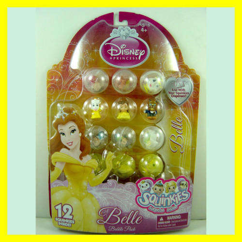 Last One - Princess Squinkies BELLE - Set of 12 in box Beauty and the Beast