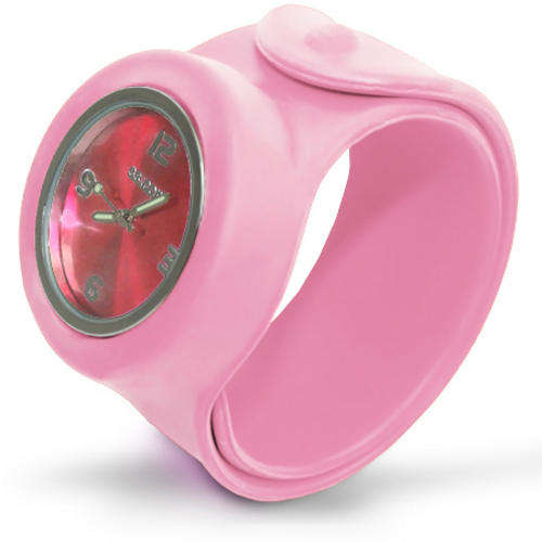 Very Trendy and Hip - Jelly Watch, Slap Watch - PINK